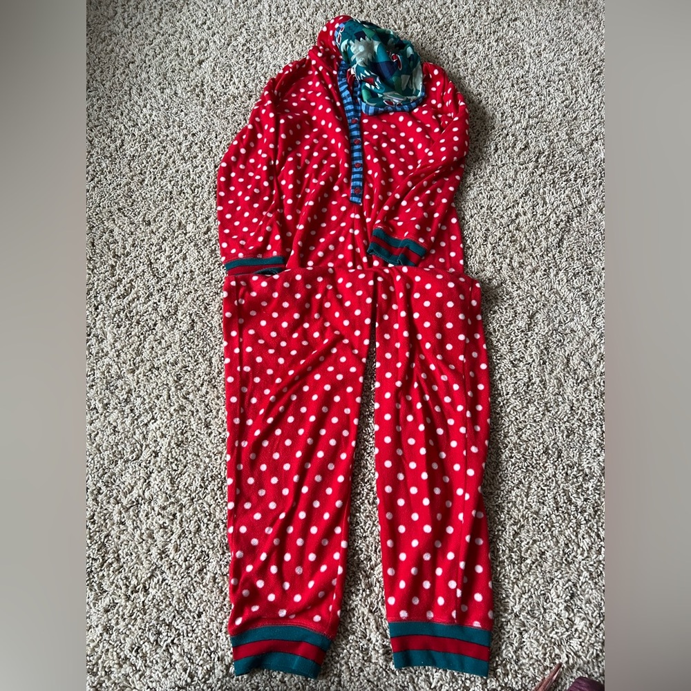 Matilda Jane one piece fleece pajamas